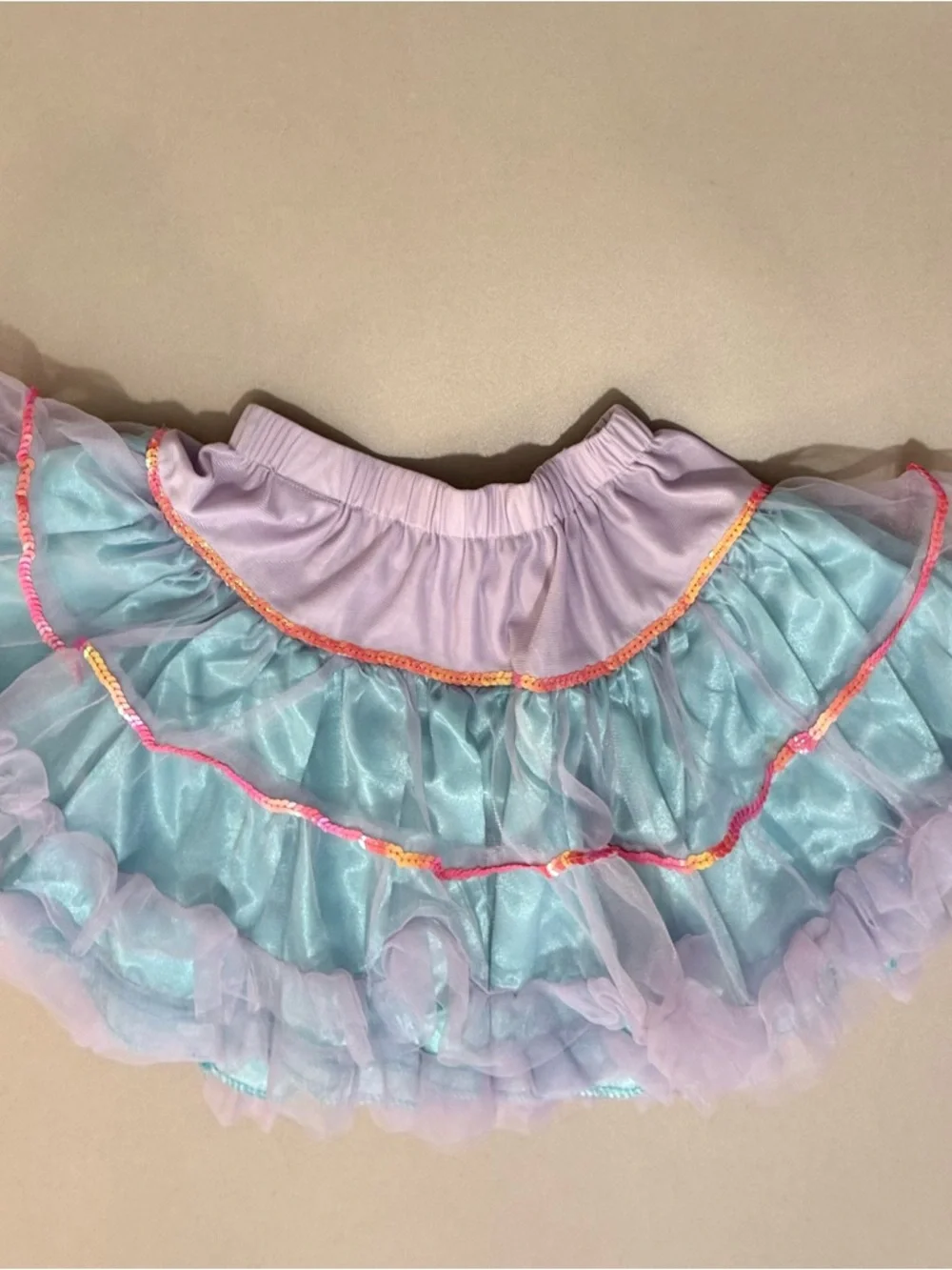 Kids Dance Costume Skirt - Purple and Blue